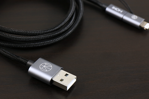 Lightning 2 Way Micro USB to USB Cable (MFI Certified) Rose Gold - HOMICREATIONS