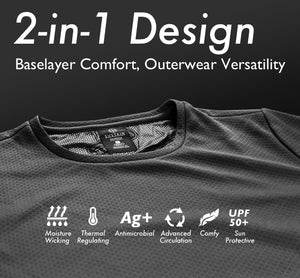 Base+ Thermal Top, long sleeves, base layer - HOMI - Advanced Apparels
